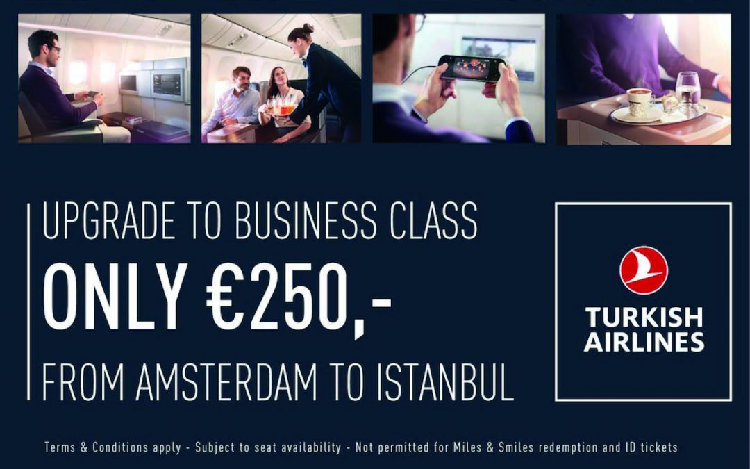 Upgrade naar de Business Class van Turkish Airlines
